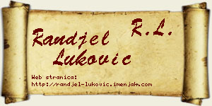 Ranđel Luković vizit kartica